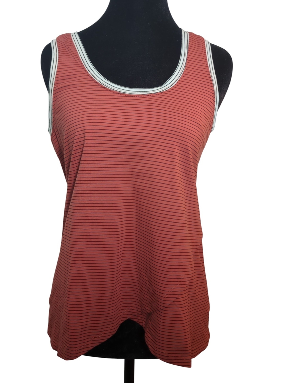 Hem & Thread Striped Open Back Tank Top NWT Size Small Coastal Festival Summer